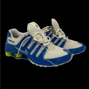 Nike Blue and White Athletic Shoes shox